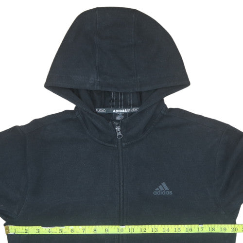 Mens UK Size S adidas Black Full Zip Hoodie