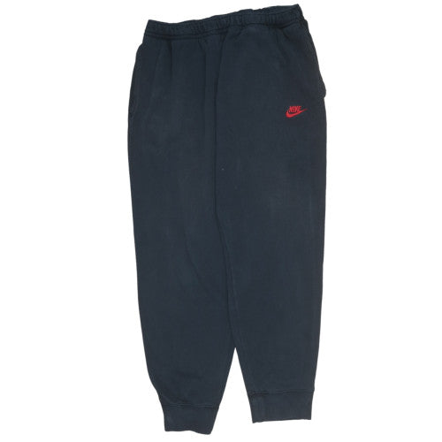 Nike Men's Black Jogger Sweatpants L Fleece Elastic Waist Comfort Fit