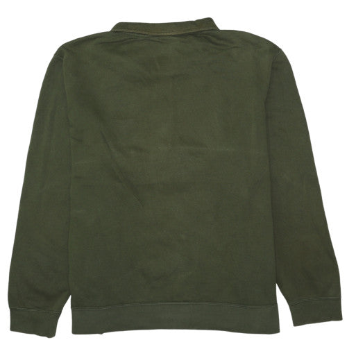 Mens UK Size 2XL Nike Green Henley Sweatshirt