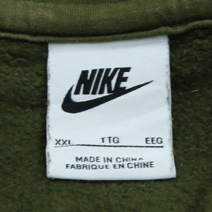 Mens UK Size 2XL Nike Green Henley Sweatshirt