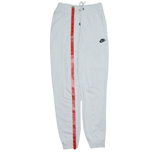 Nike Womens White XS Jogger Sweatpants Elastic Waist Cotton Blend