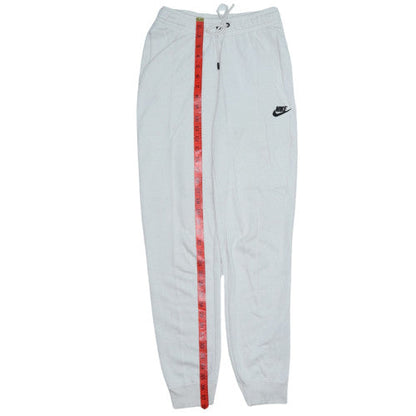 Nike Womens White XS Jogger Sweatpants Elastic Waist Cotton Blend