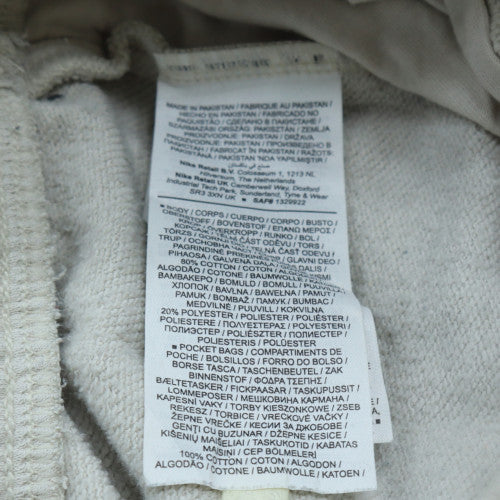 Nike Womens White XS Jogger Sweatpants Elastic Waist Cotton Blend