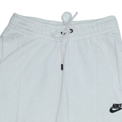 Nike Womens White XS Jogger Sweatpants Elastic Waist Cotton Blend