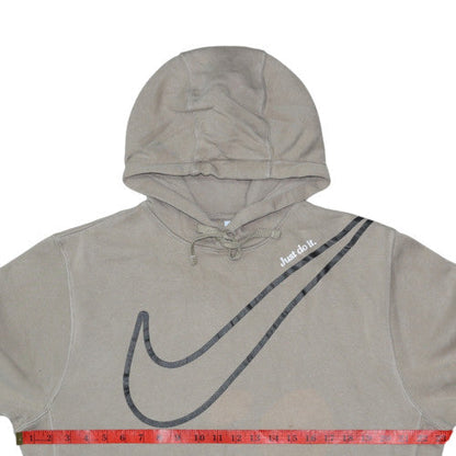 Mens UK Size M Nike Beige Pullover Hoodie