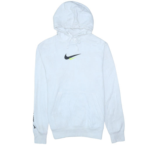 Mens UK Size M Nike White Pullover Hoodie