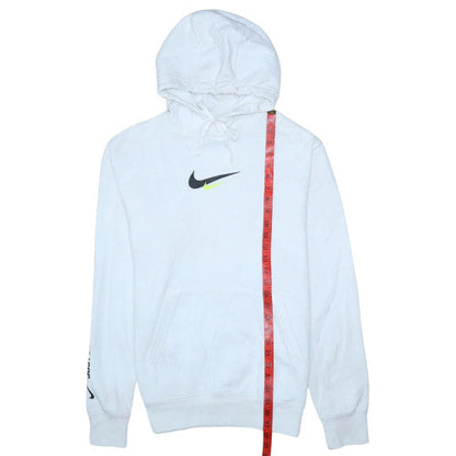 Mens UK Size M Nike White Pullover Hoodie