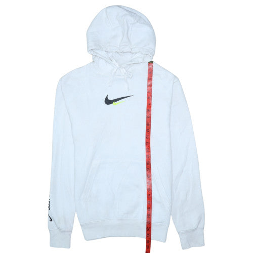 Mens UK Size M Nike White Pullover Hoodie