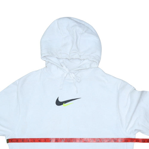 Mens UK Size M Nike White Pullover Hoodie