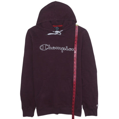 Mens UK Size L Champion Purple Pullover Hoodie