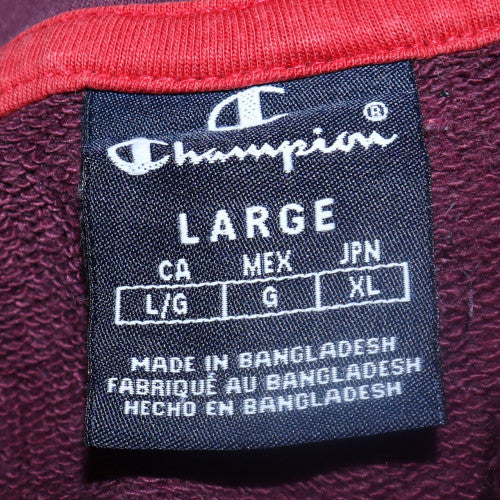 Mens UK Size L Champion Purple Pullover Hoodie