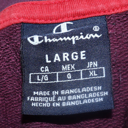 Mens UK Size L Champion Purple Pullover Hoodie