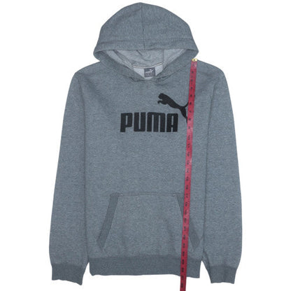 Mens UK Size L PUMA Grey Pullover Hoodie