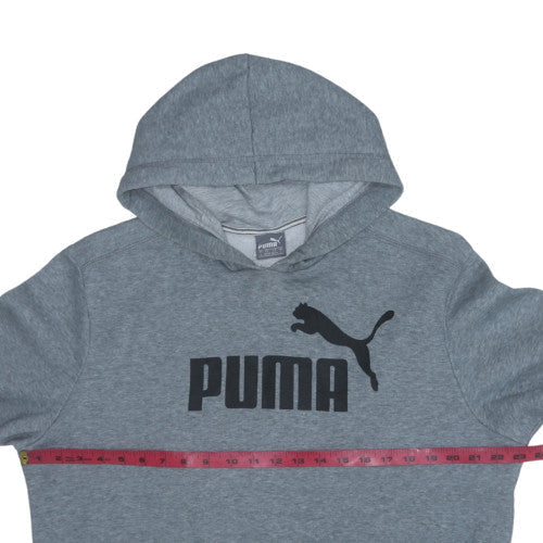 Mens UK Size L PUMA Grey Pullover Hoodie
