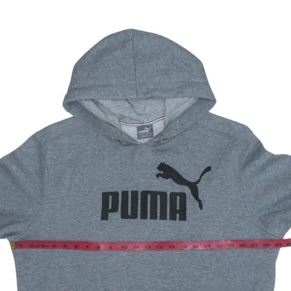 Mens UK Size L PUMA Grey Pullover Hoodie