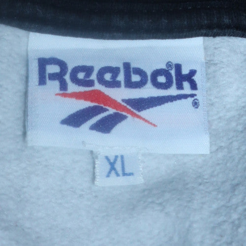 Mens UK Size XL Reebok Grey Pullover Hoodie