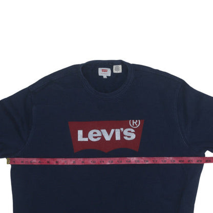 Mens UK Size M Levi's Blue Pullover Sweatshirt