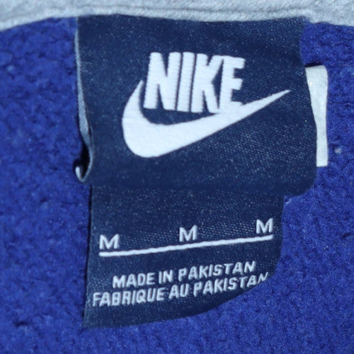 Mens UK Size M Nike Blue Pullover Hoodie