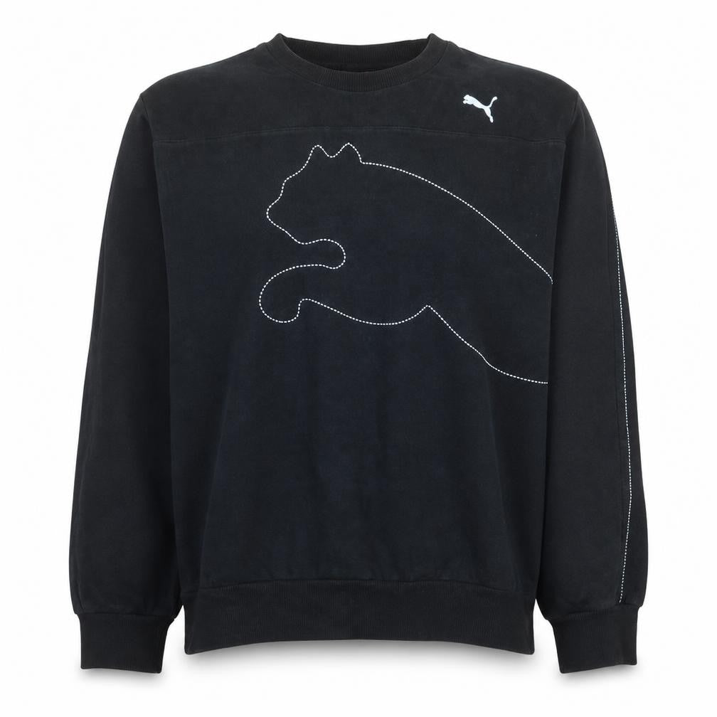 Mens UK Size 2XL PUMA Black Pullover Sweatshirt