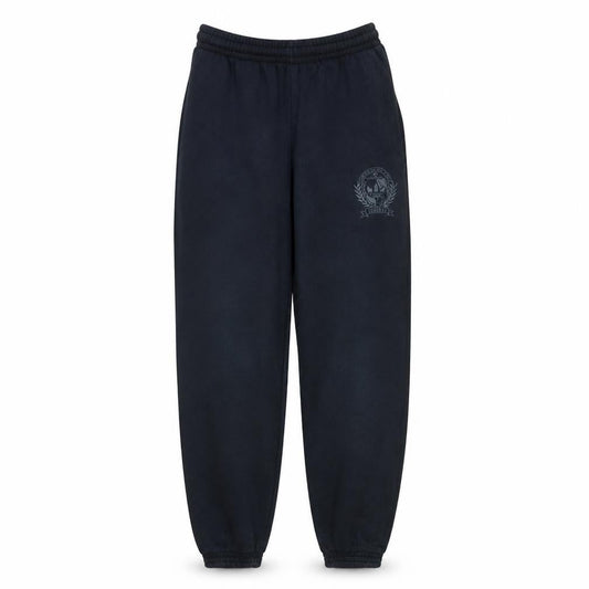 Front view of Adidas Men's Black Jogger Sweatpants, size S, Fleece Lined Activewear