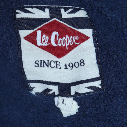 Mens UK Size L Lee Cooper Blue Full Zip Hoodie