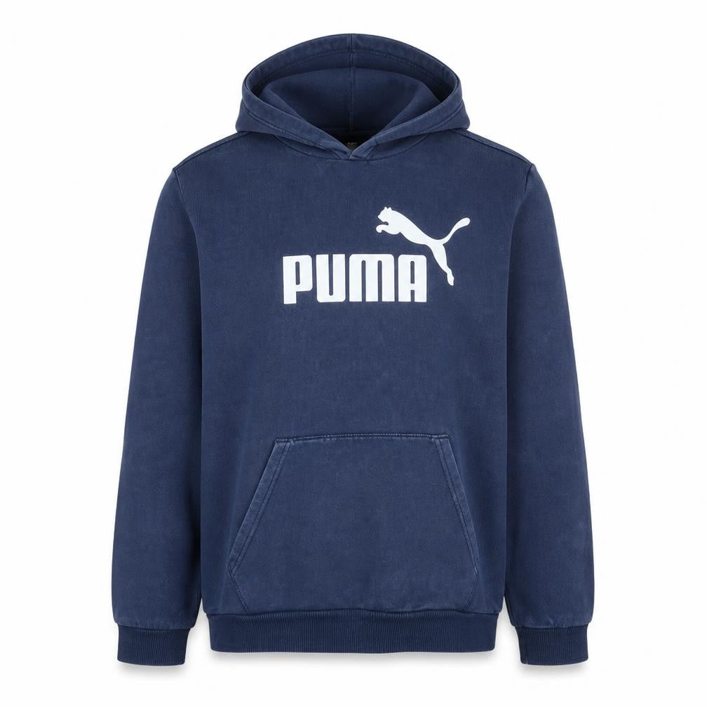 Mens UK Size L PUMA Blue Pullover Hoodie