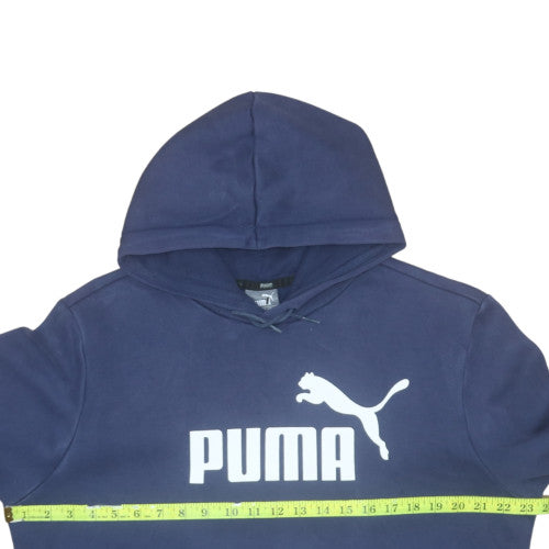 Mens UK Size L PUMA Blue Pullover Hoodie