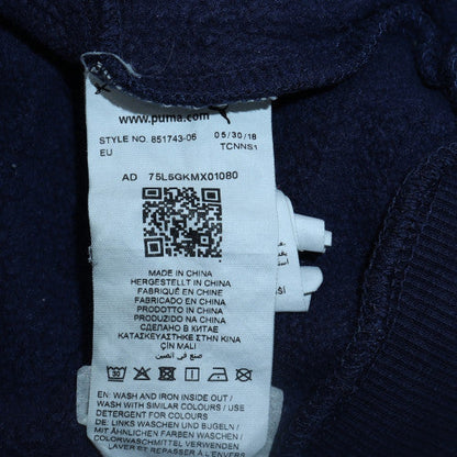 Mens UK Size L PUMA Blue Pullover Hoodie