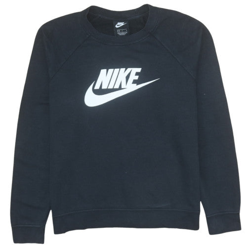 Womens UK Size L Nike Black Pullover Sweatshirt