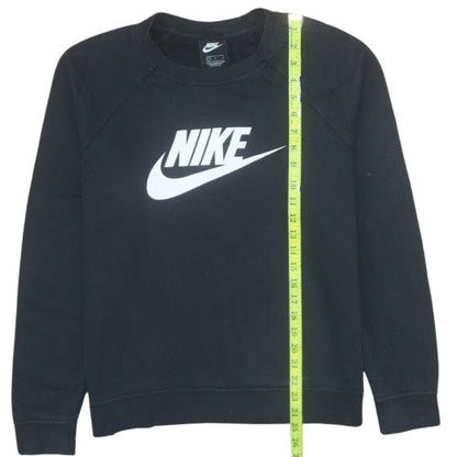 Womens UK Size L Nike Black Pullover Sweatshirt