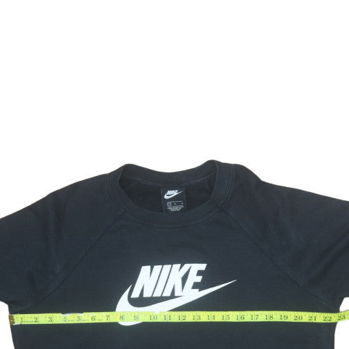 Womens UK Size L Nike Black Pullover Sweatshirt