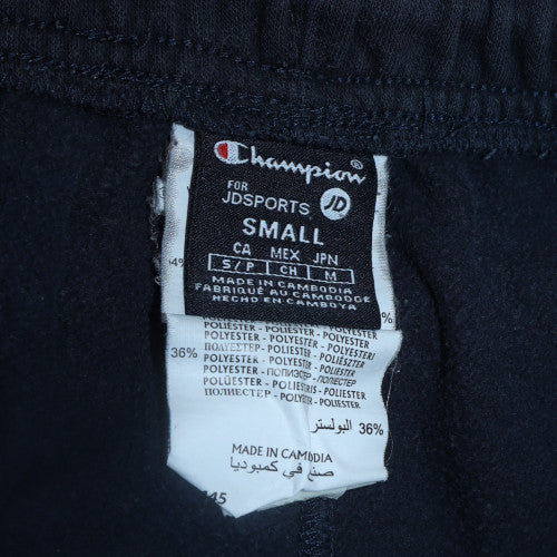 Mens UK Size S Champion Regular Fit Sweatpants Black Trousers