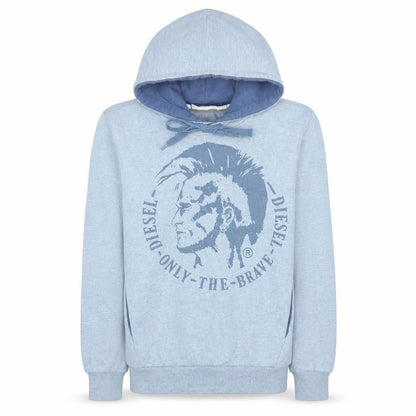 Mens UK Size S Diesel Blue Pullover Hoodie