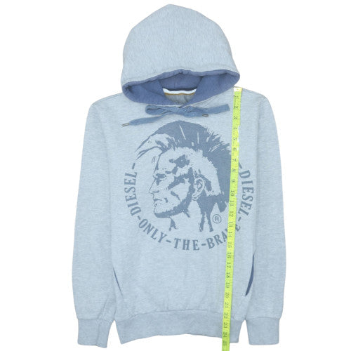 Mens UK Size S Diesel Blue Pullover Hoodie
