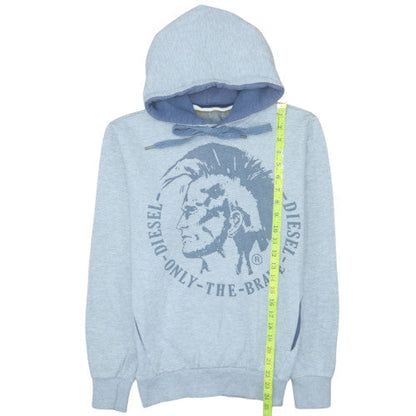 Mens UK Size S Diesel Blue Pullover Hoodie