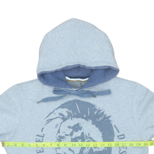 Mens UK Size S Diesel Blue Pullover Hoodie