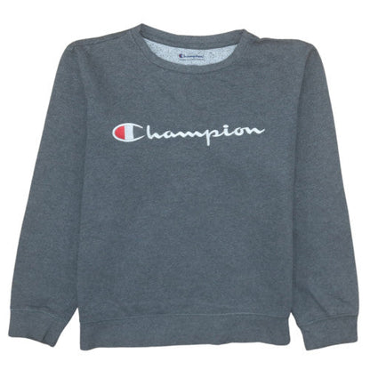 Womens UK Size L Champion Grey Pullover Sweatshirt