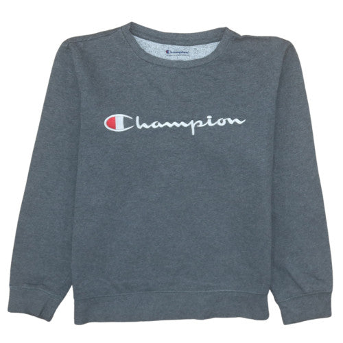 Womens UK Size L Champion Grey Pullover Sweatshirt