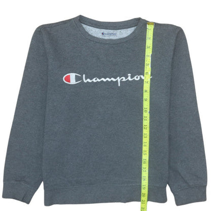 Womens UK Size L Champion Grey Pullover Sweatshirt