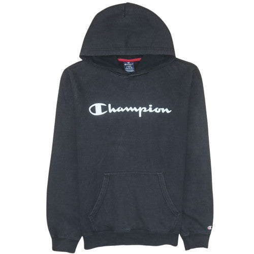 Womens UK Size L Champion Black Pullover Hoodie