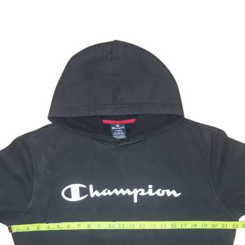 Womens UK Size L Champion Black Pullover Hoodie
