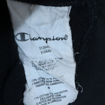 Womens UK Size L Champion Black Pullover Hoodie