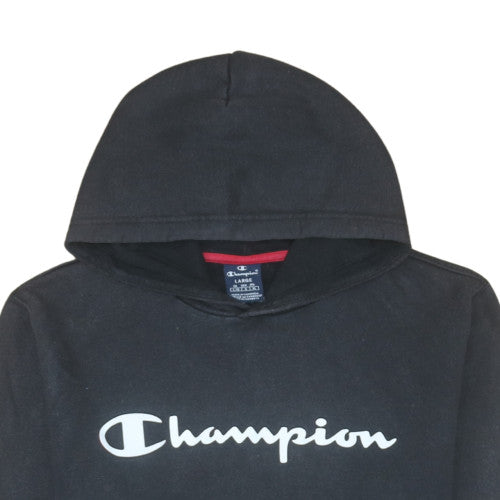 Womens UK Size L Champion Black Pullover Hoodie