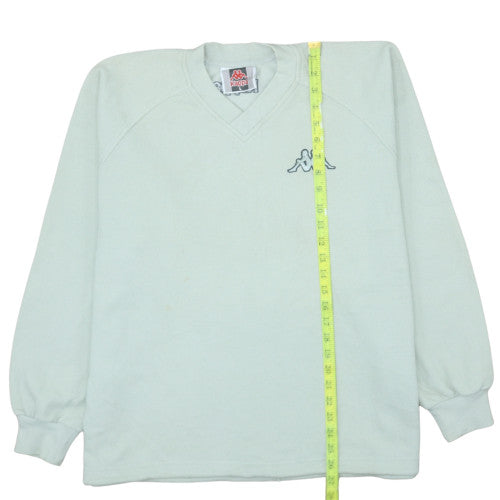 Mens UK Size L Kappa White Pullover Sweatshirt