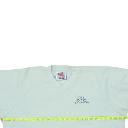 Mens UK Size L Kappa White Pullover Sweatshirt