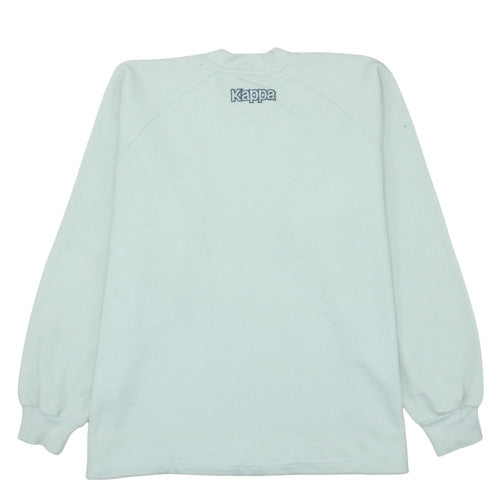 Mens UK Size L Kappa White Pullover Sweatshirt