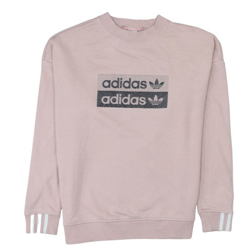 Womens UK Size 8 adidas Pink Pullover Sweatshirt