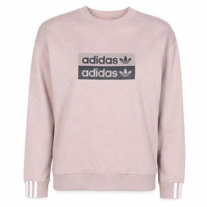 Womens UK Size 8 adidas Pink Pullover Sweatshirt
