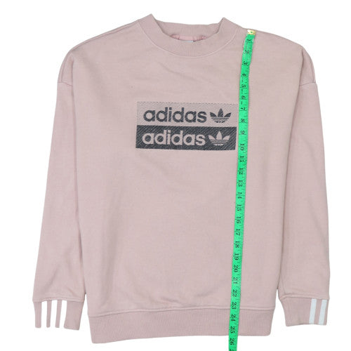 Womens UK Size 8 adidas Pink Pullover Sweatshirt