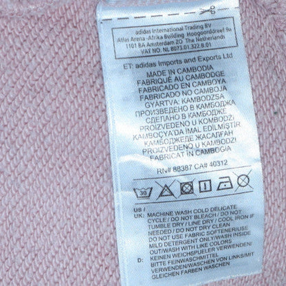Womens UK Size 8 adidas Pink Pullover Sweatshirt